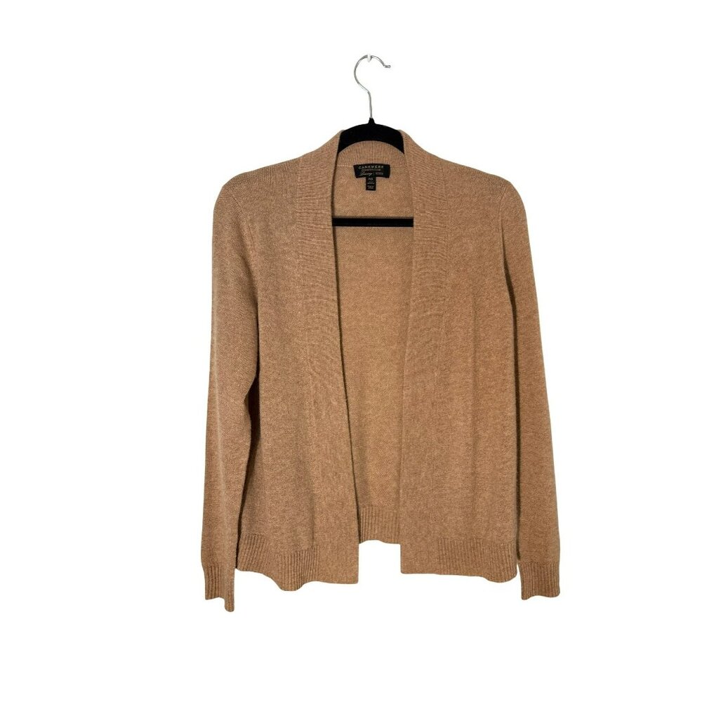 Charter Club Luxury 100% Cashmere Open Front Cardigan Sweater Size Petite Small